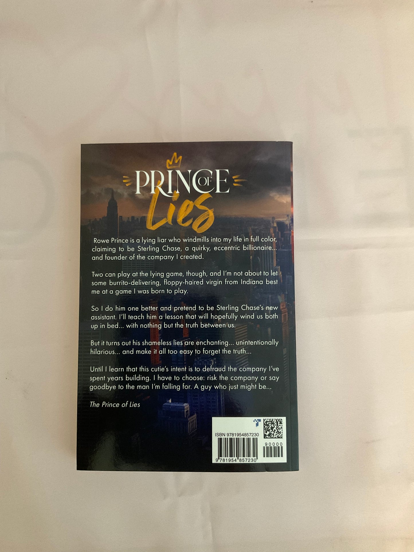Prince of Lies ORIGINAL COVER SCRATCH AND DENT (Signed Paperback)