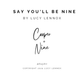 Say You'll Be Nine Art Card